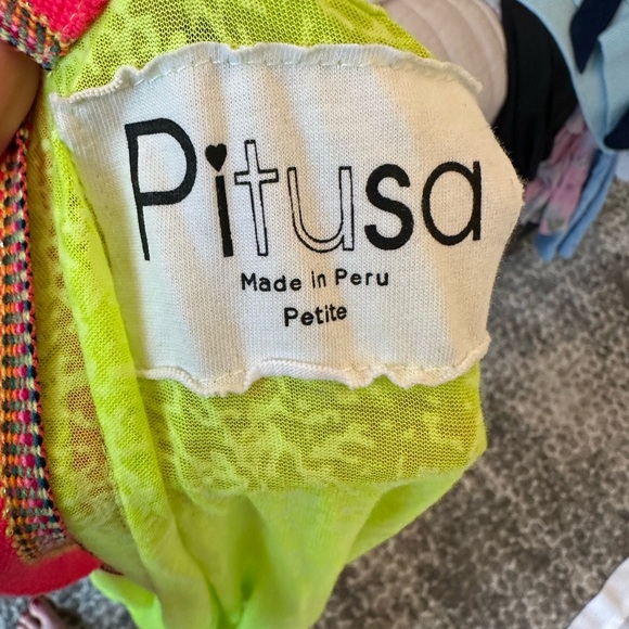 Pitusa Yellow and Red Swim Coverup - Picture 3 of 3